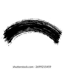 Las pinceladas de tinta negra versátiles crean una estética grunge para el diseño.
