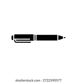 Versatile black marker pen icon, a clean vector graphic symbolizing writing, drawing, and creativity, perfect for educational materials and professional design projects