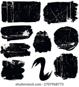 Una silueta de pincelada versátil, ideal para agregar un toque artístico a fondos, texturas y proyectos de diseño creativos. Listo para una fácil personalización.