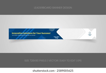Versatile Business Leaderboard – Customizable design for digital marketing and promotions.