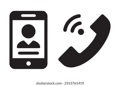Versatile call button icon art suitable for modern digital platforms and branding.