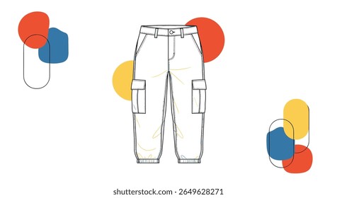 Calça de carga versátil para aventuras diárias fundo elegante e prático para o trabalho e jogo
