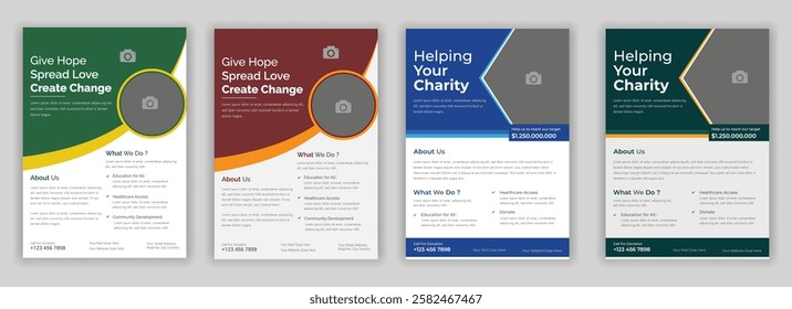 
Versatile Charity Flyer Design Template for Nonprofits and Fundraising Campaigns. Fully Customizable, Professional, and High-Quality Layout for Donation Drives, Charity Events ,poor help, food
