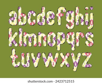 Versatile Collection of Bunny Alphabet Letters for Various Uses