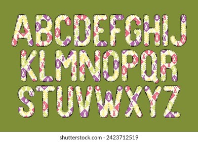 Versatile Collection of Bunny Alphabet Letters for Various Uses