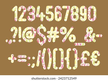 Versatile Collection of Bunny Bliss Numbers and Punctuation for Various Uses