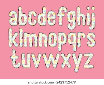 Versatile Collection of Bunny Heart Alphabet Letters for Various Uses