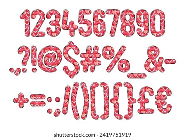 Versatile Collection of Cheerful Numbers and Punctuation for Various Uses