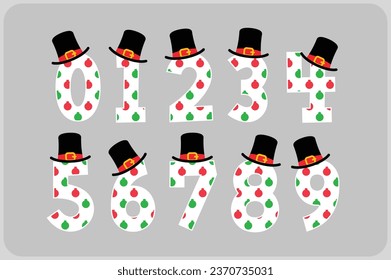Versatile Collection of Christmas Ball Numbers for Various Uses
