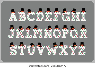 Versatile Collection of Christmas Tree Alphabet Letters for Various Uses