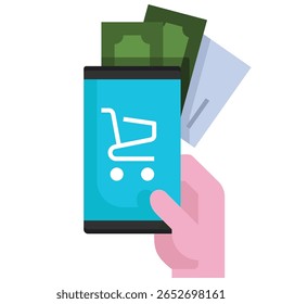 Uma coleção versátil de ícones limpos e modernos projetados para compras on-line, apresentando elementos essenciais de comércio eletrônico, como carrinhos, pagamentos e entrega, perfeito para plataformas digitais.