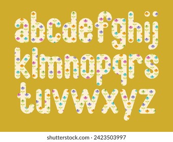 Versatile Collection of Colorful Floral Alphabet Letters for Various Uses