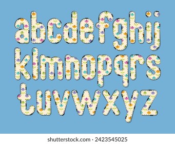 Versatile Collection of Colorful Floral Alphabet Letters for Various Uses