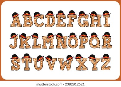 Versatile Collection of Cookie With Hat Alphabet Letters for Various Uses