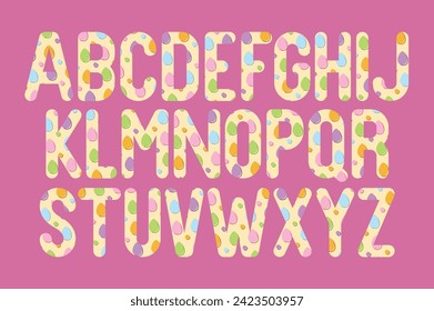 Versatile Collection of Cute Eggs Alphabet Letters for Various Uses