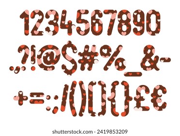 Versatile Collection of Cute Love Numbers and Punctuation for Various Uses