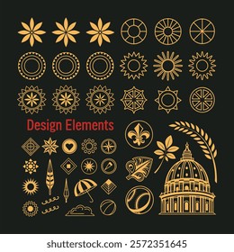 A versatile collection of design elements vector, featuring stylish and customizable graphics. Perfect for digital projects, branding, and creative artwork with premium quality and modern appeal.
