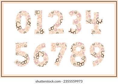 Versatile Collection of Dog Paw Numbers for Various Uses