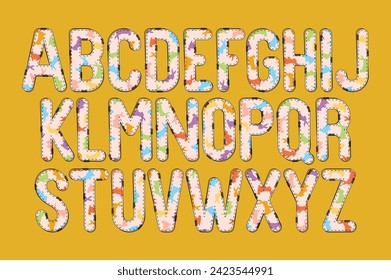 Versatile Collection of Easter Bunny Alphabet Letters for Various Uses
