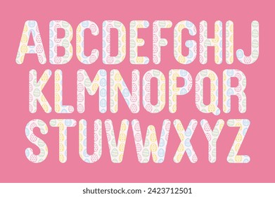 Versatile Collection of Easter Parade Alphabet Letters for Various Uses
