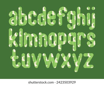 Versatile Collection of Easter Rabbit Alphabet Letters for Various Uses