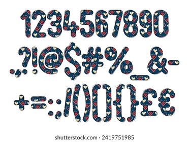 Versatile Collection of Elegance Numbers and Punctuation for Various Uses