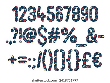 Versatile Collection of Elegance Numbers and Punctuation for Various Uses