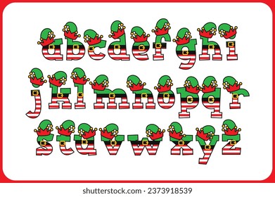 Versatile Collection of Elf Alphabet Letters for Various Uses