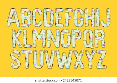 Versatile Collection of Flowers Alphabet Letters for Various Uses