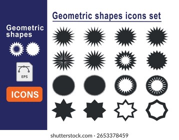 A versatile collection of geometric shapes and patterns, featuring a vibrant spectrum of colors and clean lines, perfect for modern design projects and visual branding.