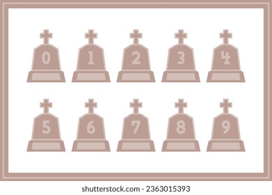 Colección versátil de números de cestona para diversos usos