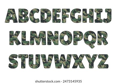 Colección versátil de infantería Color Font Doodle Letter Illustration