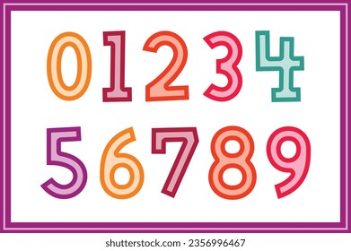Versatile Collection of Kids Choice Numbers for Various Uses