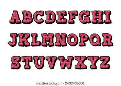 Versatile Collection of Kisses Alphabet Letters for Various Uses
