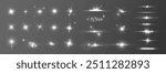 A versatile collection of lens flare and light effects, featuring sparkles, starbursts, and glimmers that add brightness and radiance to any design. Perfect glowing highlights and dynamic overlays.