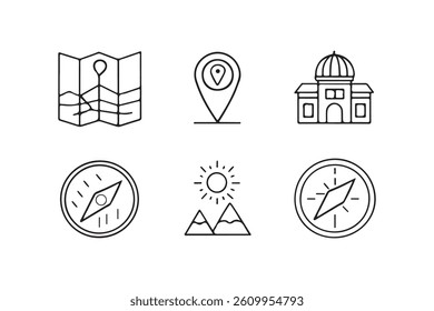 ​A versatile collection of location vector icons, perfect for web and mobile applications, enhancing user navigation and geographic representation.