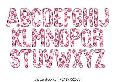 Versatile Collection of Love Calendar Alphabet Letters for Various Uses