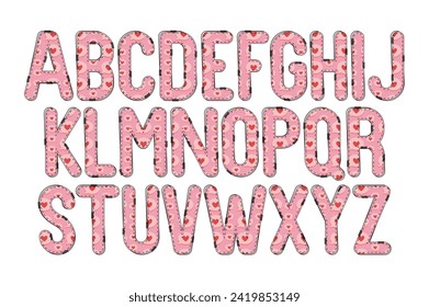Versatile Collection of Love Chat Alphabet Letters for Various Uses