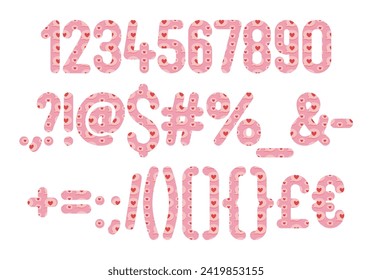 Versatile Collection of Love Chat Numbers and Punctuation for Various Uses