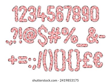 Versatile Collection of Love Lock Numbers and Punctuation for Various Uses