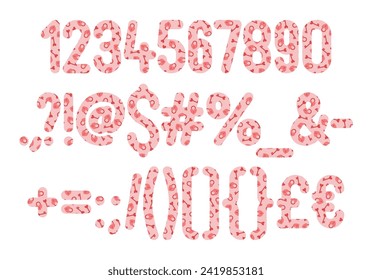 Versatile Collection of Love Lock Numbers and Punctuation for Various Uses
