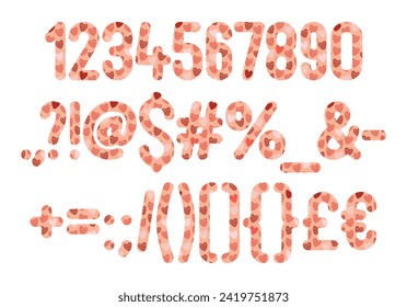 Versatile Collection of Lovey Numbers and Punctuation for Various Uses