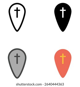 A versatile collection of map marker vector icons in four unique styles: outline, solid, dual tone, and flat. Perfect for use in mobile apps, GPS navigation, travel websites, location-based services.