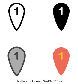 A versatile collection of map marker vector icons in four unique styles: outline, solid, dual tone, and flat. Perfect for use in mobile apps, GPS navigation, travel websites, location-based services.