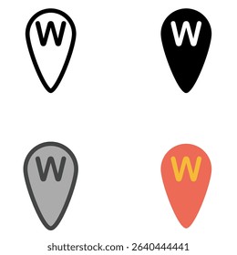 A versatile collection of map marker vector icons in four unique styles: outline, solid, dual tone, and flat. Perfect for use in mobile apps, GPS navigation, travel websites, location-based services.