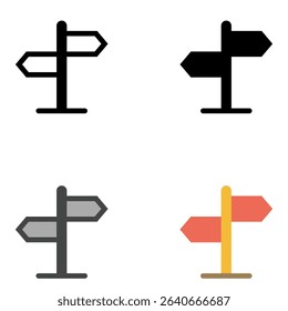 A versatile collection of map marker vector icons in four unique styles: outline, solid, dual tone, and flat. Perfect for use in mobile apps, GPS navigation, travel websites, location-based services.