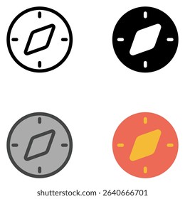 A versatile collection of map marker vector icons in four unique styles: outline, solid, dual tone, and flat. Perfect for use in mobile apps, GPS navigation, travel websites, location-based services.