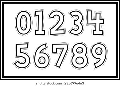 Versatile Collection of Paper Cutout Numbers for Various Uses