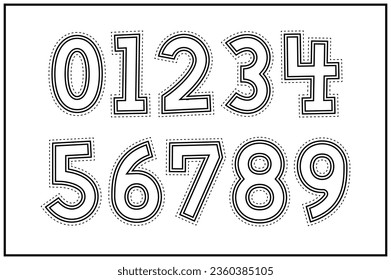 Versatile Collection of Paper Cutout Numbers for Various Uses