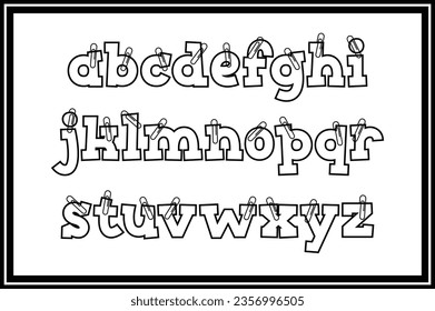 Versatile Collection of Paper Notes Alphabet Letters for Various Uses